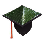 Overlapping Palm Fronds Tropical Green Abstract Graduation Cap Topper