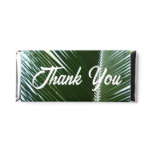 Overlapping Palm Fronds Tropical Green Abstract Hershey Bar Favors