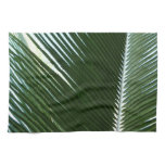 Overlapping Palm Fronds Tropical Green Abstract Kitchen Towel