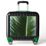 Overlapping Palm Fronds Tropical Green Abstract Luggage