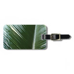 Overlapping Palm Fronds Tropical Green Abstract Luggage Tag