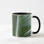 Overlapping Palm Fronds Tropical Green Abstract Mug