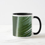 Overlapping Palm Fronds Tropical Green Abstract Mug