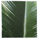 Overlapping Palm Fronds Tropical Green Abstract Napkin
