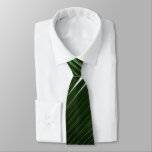 Overlapping Palm Fronds Tropical Green Abstract Neck Tie