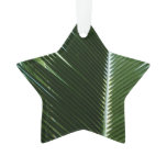 Overlapping Palm Fronds Tropical Green Abstract Ornament