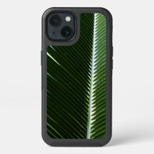 Overlapping Palm Fronds Tropical Green Abstract iPhone 13 Case