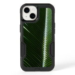 Overlapping Palm Fronds Tropical Green Abstract OtterBox iPhone 14 Case