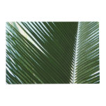 Overlapping Palm Fronds Tropical Green Abstract Placemat