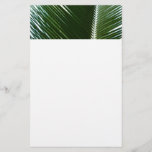 Overlapping Palm Fronds Tropical Green Abstract Stationery