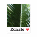Overlapping Palm Fronds Tropical Green Abstract Sticker