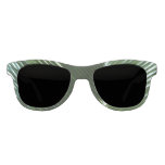 Overlapping Palm Fronds Tropical Green Abstract Sunglasses