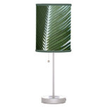 Overlapping Palm Fronds Tropical Green Abstract Table Lamp