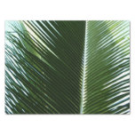Overlapping Palm Fronds Tropical Green Abstract Tissue Paper