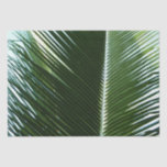 Overlapping Palm Fronds Tropical Green Abstract Tissue Paper