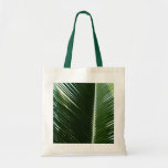 Overlapping Palm Fronds Tropical Green Abstract Tote Bag