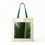 Overlapping Palm Fronds Tropical Green Abstract Tote Bag