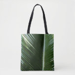 Overlapping Palm Fronds Tropical Green Abstract Tote Bag