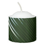 Overlapping Palm Fronds Tropical Green Abstract Votive Candle