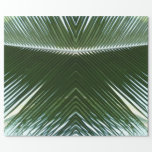 Overlapping Palm Fronds Tropical Green Abstract Wrapping Paper