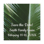 Overlapping Palm Fronds Tropical Save the Date