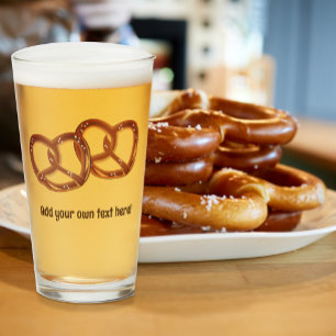 Overlapping Pretzels - Single Side - Oktoberfest Glass