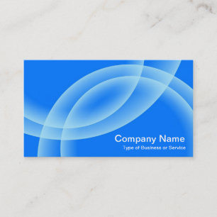 Overlapping Spheres - Blue Business Card