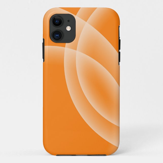 Overlapping Spheres - Orange iPhone Case (Back)