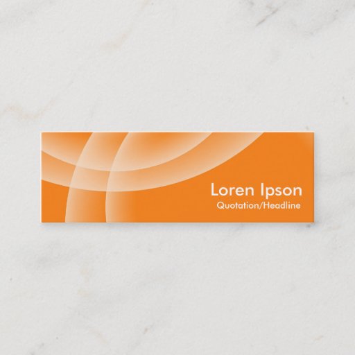 Customizable Overlapping Spheres - Orange Business Card Templates