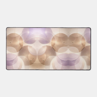 Overlapping translucent circles AI art  Desk Mat