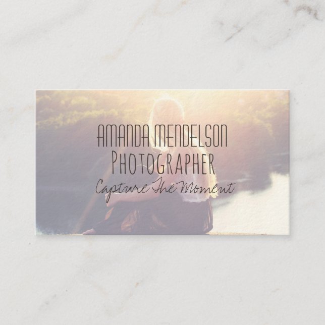 Overlay photo business card (Front)