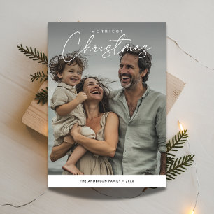 Overlay Photo Merriest Christmas Fun Family Holiday Card