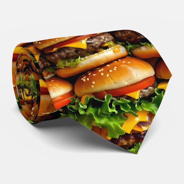 Overload Hamburger Neck Tie (Rolled)