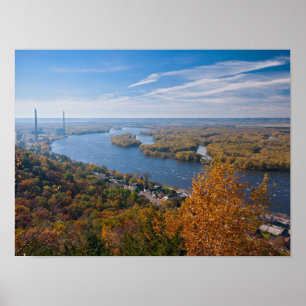 overlook above alma and river poster