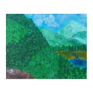 Overlook landscape print acrylic print