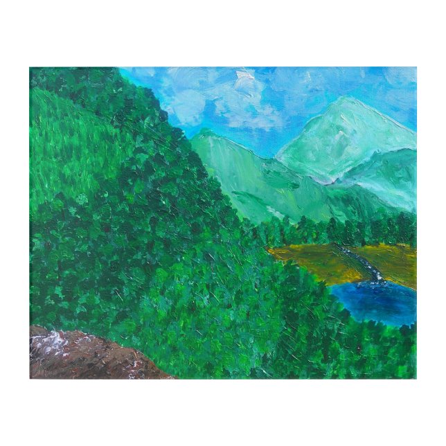 Overlook landscape print acrylic print (Front)