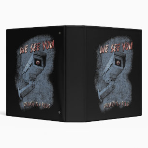 Overlook - Techno-Dystopian Streetwear Design 3 Ring Binder