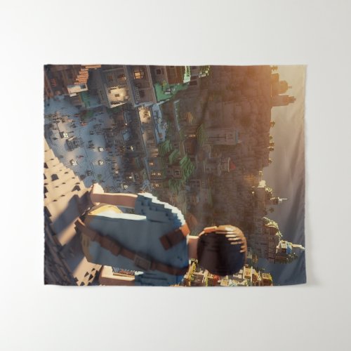 Overlooking Blocks Tapestry