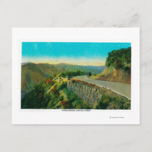 Overlooking Castaic CreekRidge Route, CA Postcard