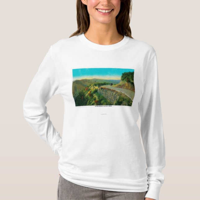 Overlooking Castaic CreekRidge Route, CA T-Shirt (Front)