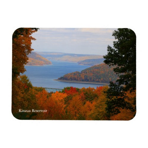 Overlooking Colorful Fall Kinzua Dam Souvenir Magnet