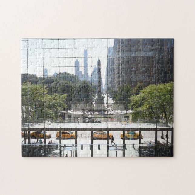 Overlooking Columbus Circle New York City Photo Jigsaw Puzzle (Horizontal)