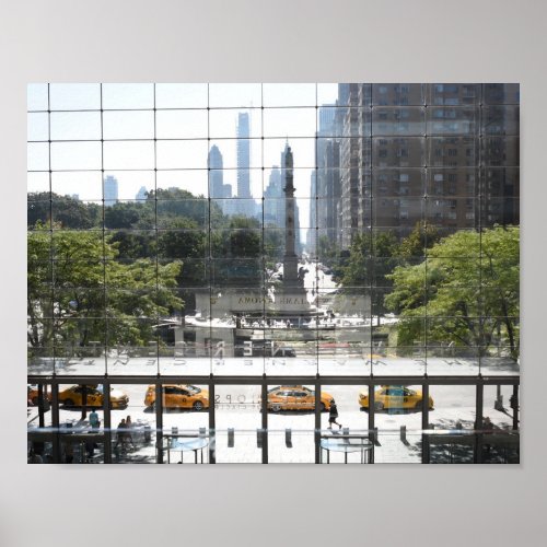 Overlooking Columbus Circle New York City Photo Poster