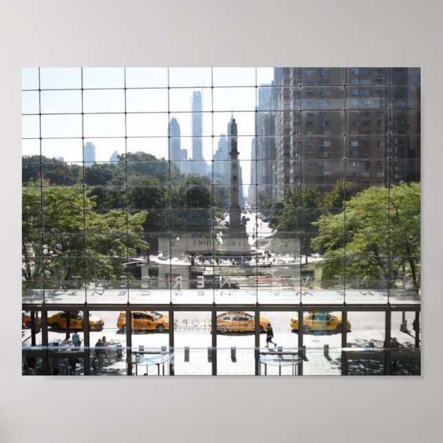 Overlooking Columbus Circle New York City Photo Poster (Front)