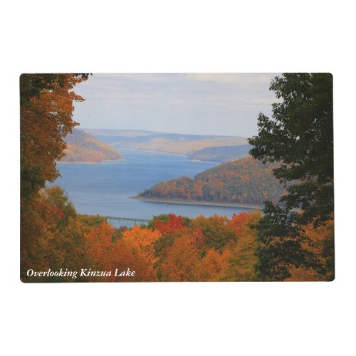 Overlooking Kinzua Reservoir Rustic Reversible Placemat