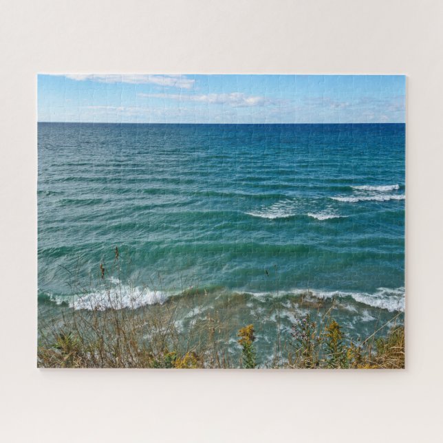 Overlooking Lake Michigan 520 piece Jigsaw Puzzle (Horizontal)