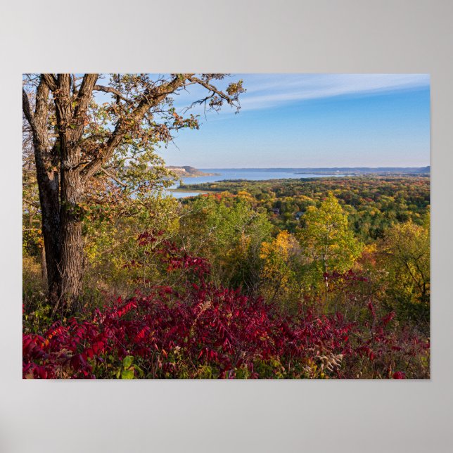 overlooking lake pepin from frontenac state park poster (Front)