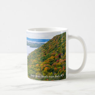 overlooking mississippi river and bluffs coffee mug