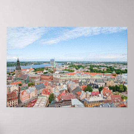 Overlooking Riga Latvia Poster