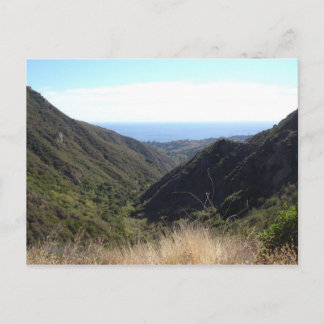 Overlooking the Pacific Ocean Postcard